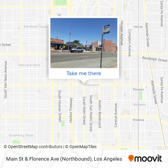 Main St & Florence Ave (Northbound) map