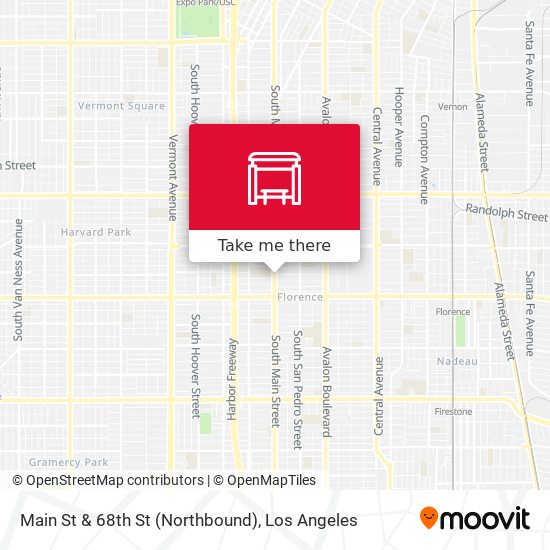 Main St & 68th St (Northbound) map