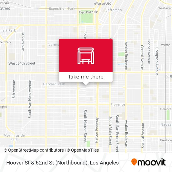 Mapa de Hoover St & 62nd St (Northbound)