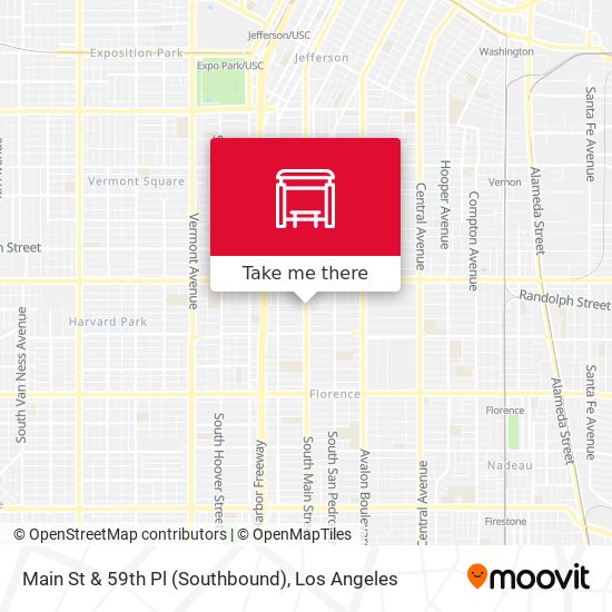 Main St & 59th Pl (Southbound) map
