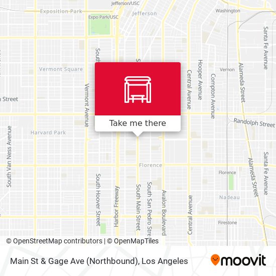 Main St & Gage Ave (Northbound) map