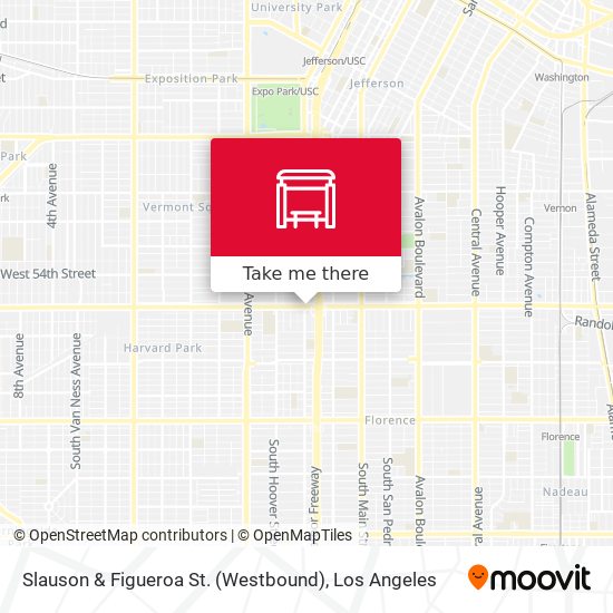 Slauson & Figueroa St. (Westbound) map