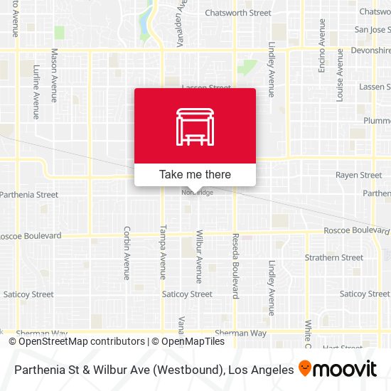 Parthenia St & Wilbur Ave (Westbound) map