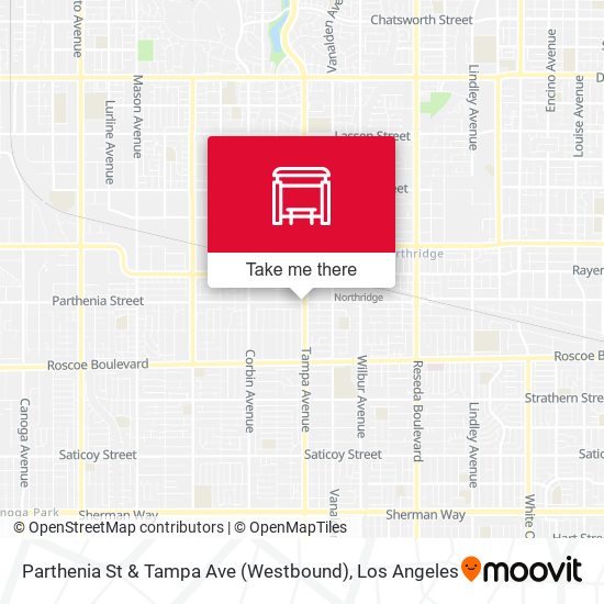 Parthenia St & Tampa Ave (Westbound) map