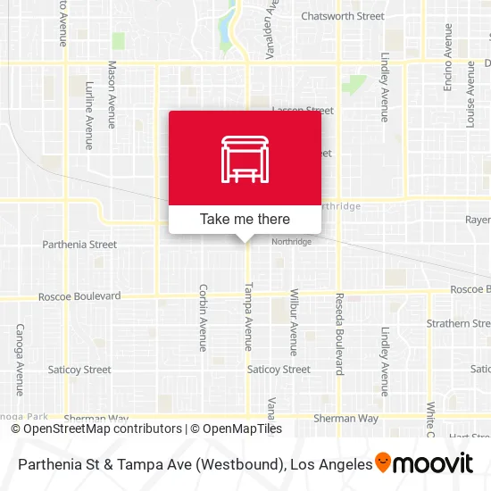 Parthenia St & Tampa Ave (Westbound) map