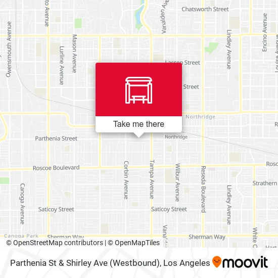 Parthenia St & Shirley Ave (Westbound) map