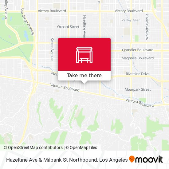 Hazeltine Ave & Milbank St Northbound map