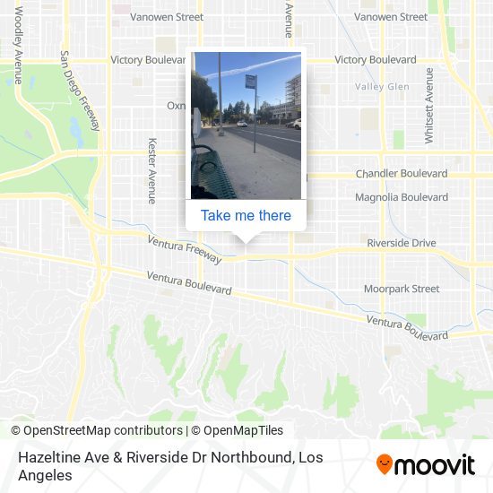 Hazeltine Ave & Riverside Dr Northbound map