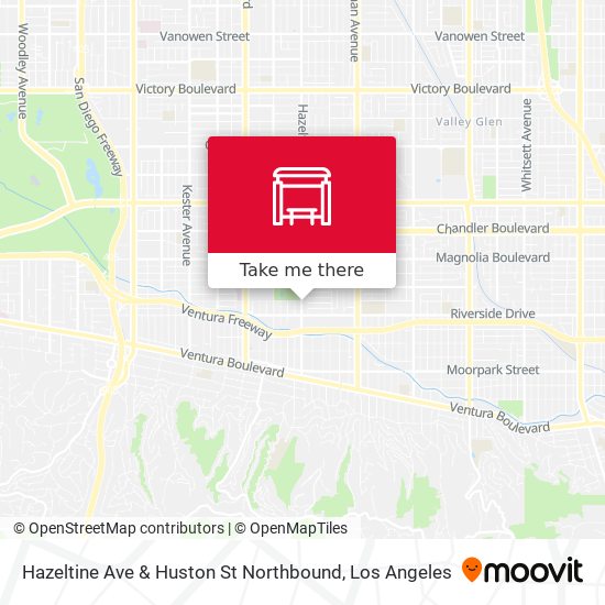 Hazeltine Ave & Huston St Northbound map