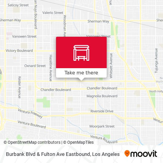 Mapa de Burbank Blvd & Fulton Ave Eastbound