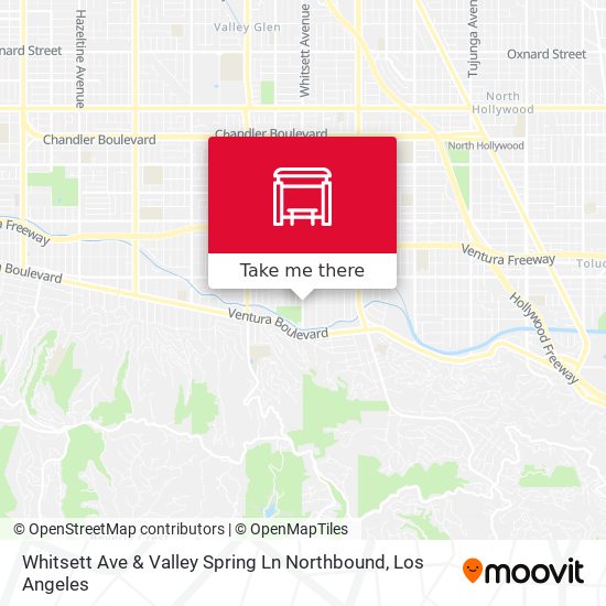 Whitsett Ave & Valley Spring Ln Northbound map