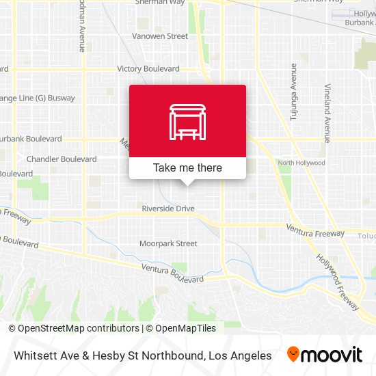 Whitsett Ave & Hesby St Northbound map