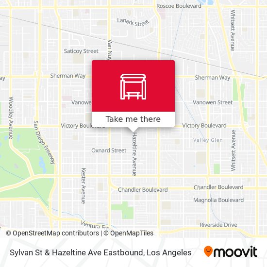 Sylvan St & Hazeltine Ave Eastbound map