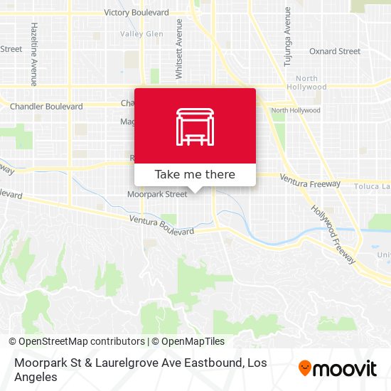 Mapa de Moorpark St & Laurelgrove Ave Eastbound