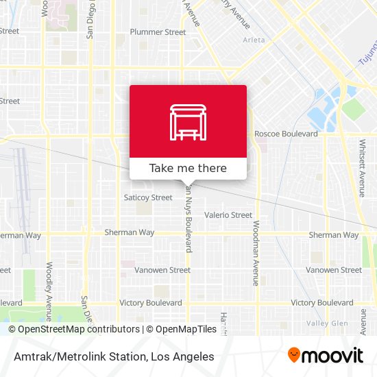 Mapa de Amtrak/Metrolink Station