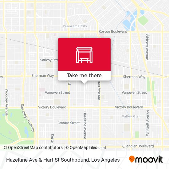 Mapa de Hazeltine Ave & Hart St Southbound