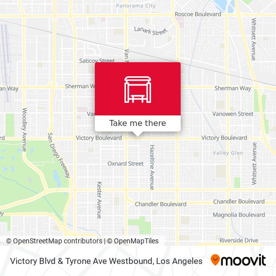 Mapa de Victory Blvd & Tyrone Ave Westbound