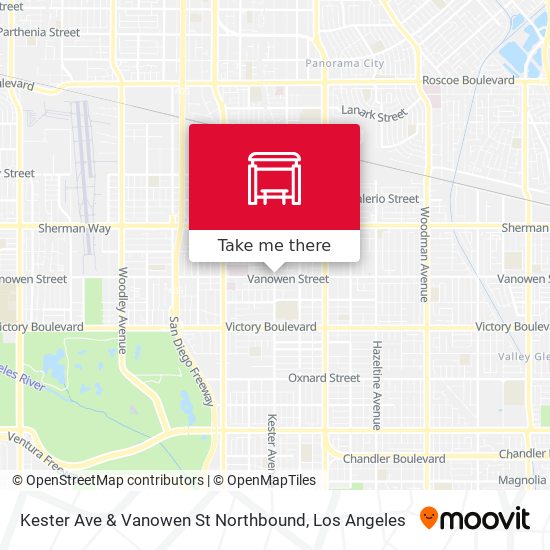 Kester Ave & Vanowen St Northbound map
