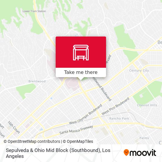 Sepulveda & Ohio Mid Block (Southbound) map