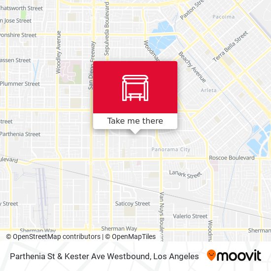 Mapa de Parthenia St & Kester Ave Westbound