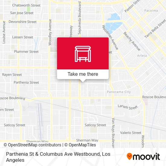 Parthenia St & Columbus Ave Westbound map
