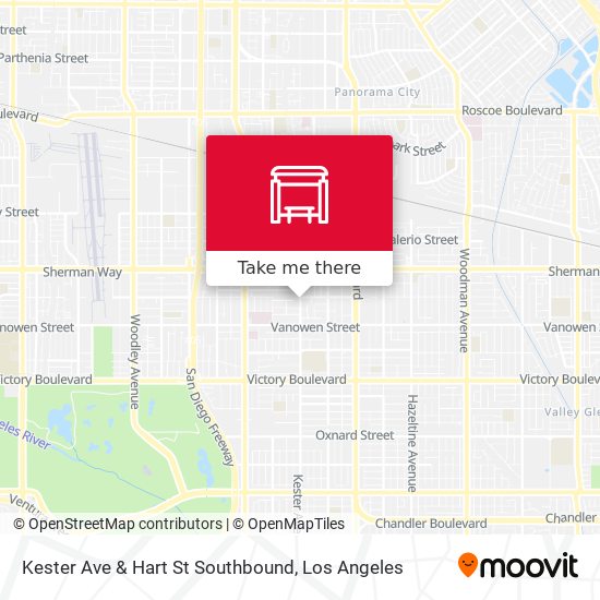 Kester Ave & Hart St Southbound map