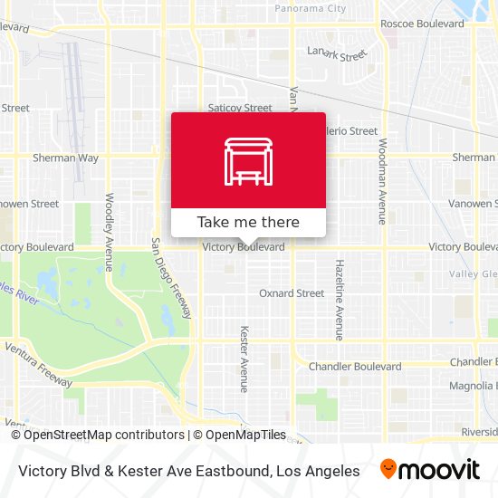 Victory Blvd & Kester Ave Eastbound map