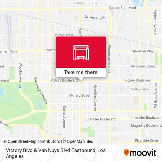 Mapa de Victory Blvd & Van Nuys Blvd Eastbound