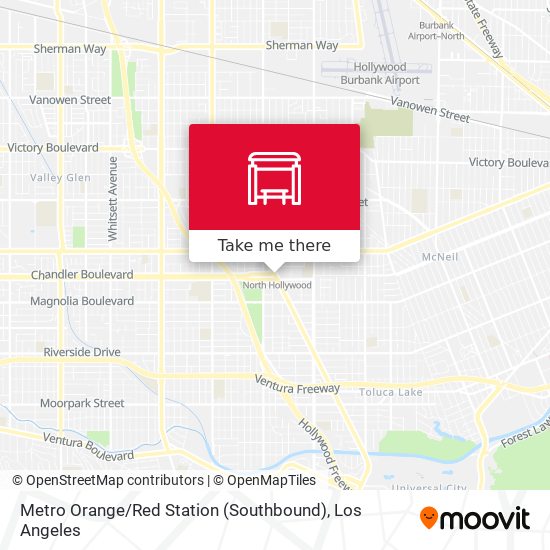 Metro Orange / Red Station (Southbound) map