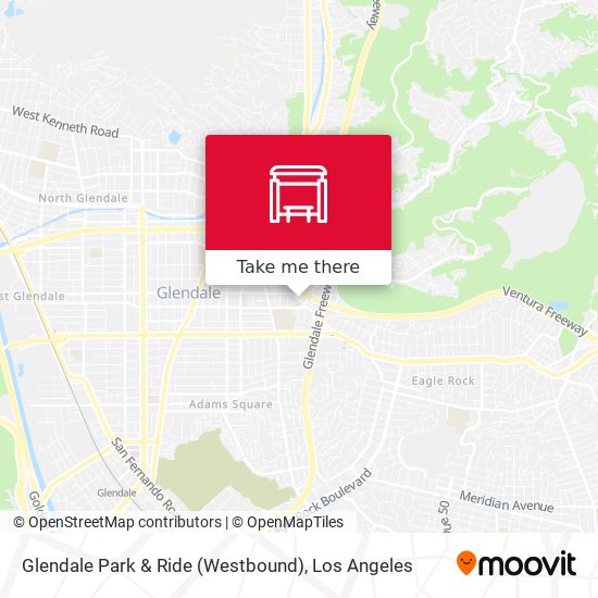 Mapa de Glendale Park & Ride (Westbound)