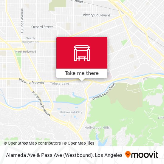 Mapa de Alameda Ave & Pass Ave (Westbound)