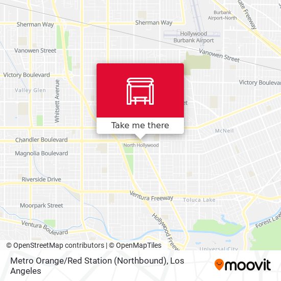 Mapa de Metro Orange / Red Station (Northbound)