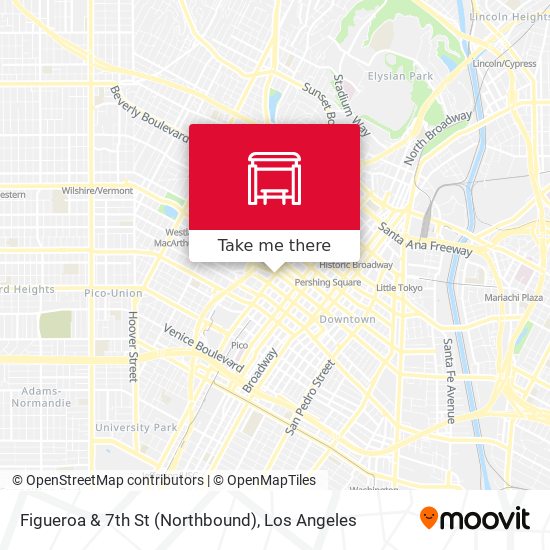 Mapa de Figueroa & 7th St (Northbound)