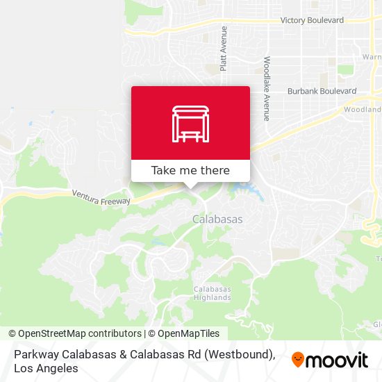 Mapa de Parkway Calabasas & Calabasas Rd (Westbound)