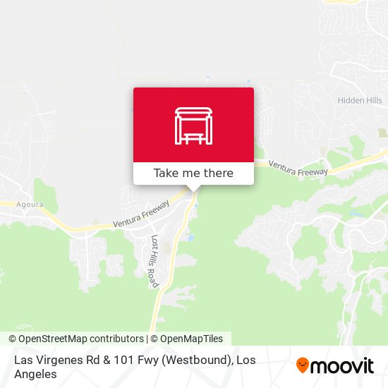 Mapa de Las Virgenes Rd & 101 Fwy (Westbound)