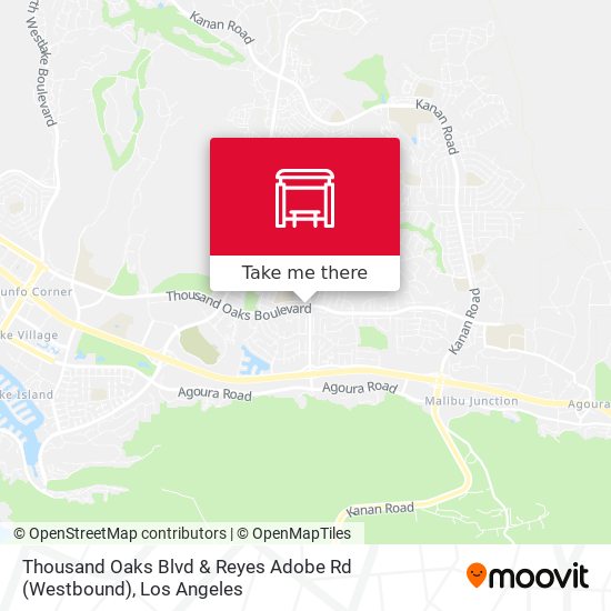 Thousand Oaks Blvd & Reyes Adobe Rd (Westbound) map