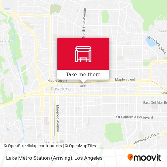 Lake Metro Station (Arriving) map