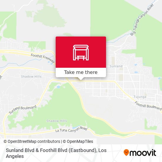 Sunland Blvd & Foothill Blvd (Eastbound) map