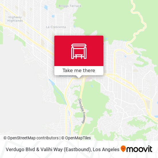 Verdugo Blvd & Valihi Way (Eastbound) map
