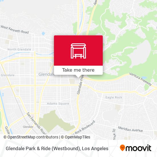 Mapa de Glendale Park & Ride (Westbound)