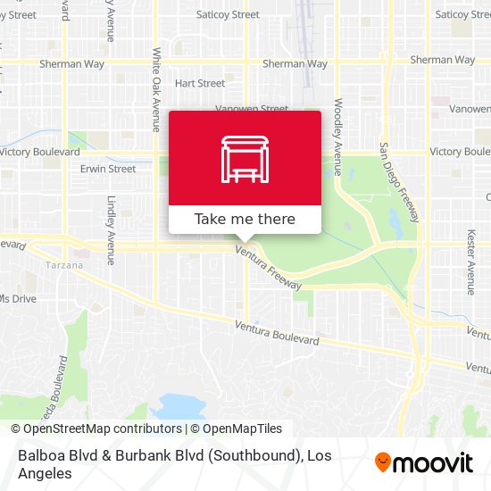 Balboa Blvd & Burbank Blvd (Southbound) map