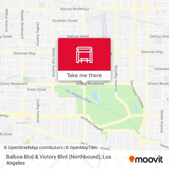 Balboa Blvd & Victory Blvd (Northbound) map