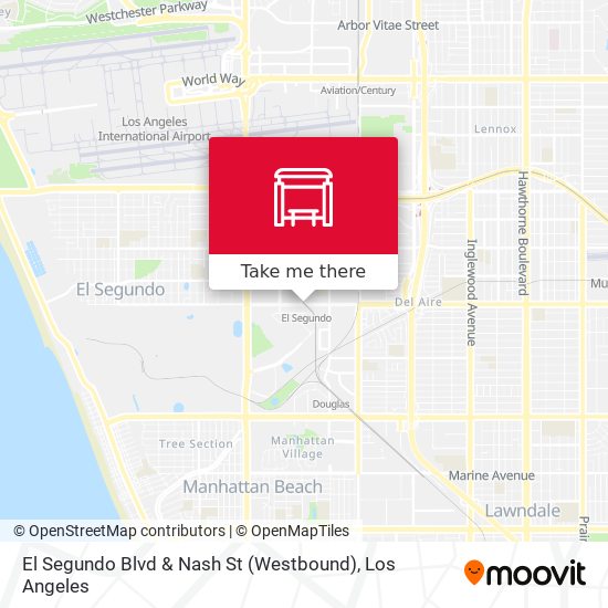 El Segundo Blvd & Nash St (Westbound) map