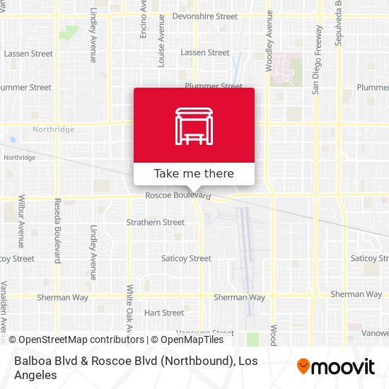 Balboa Blvd & Roscoe Blvd (Northbound) map