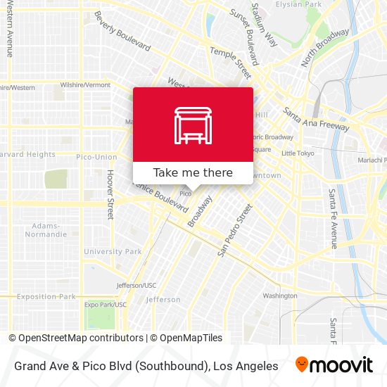 Grand Ave & Pico Blvd (Southbound) map