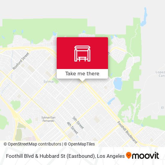 Foothill Blvd & Hubbard St (Eastbound) map