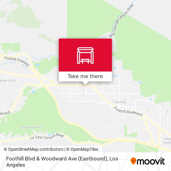 Mapa de Foothill Blvd & Woodward Ave (Eastbound)
