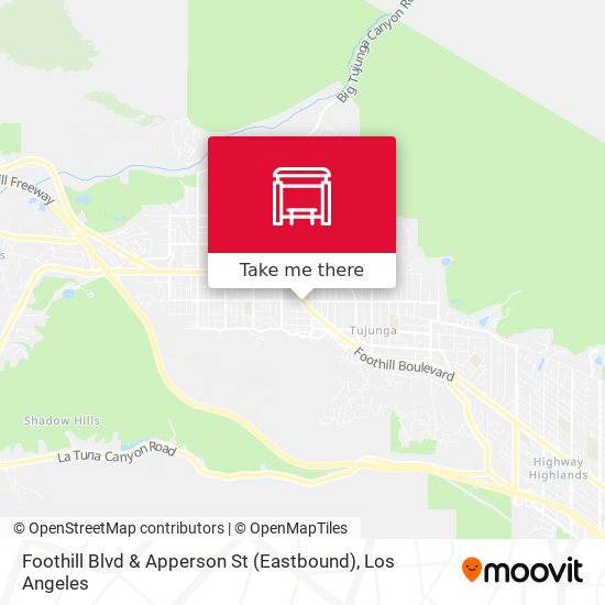 Mapa de Foothill Blvd & Apperson St (Eastbound)