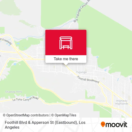 Foothill Blvd & Apperson St (Eastbound) map