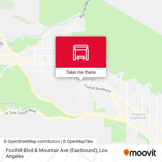 Foothill Blvd & Mountair Ave (Eastbound) map